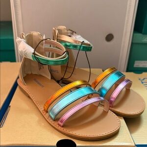 Thereabouts Colorful Strappy Sandals new in box